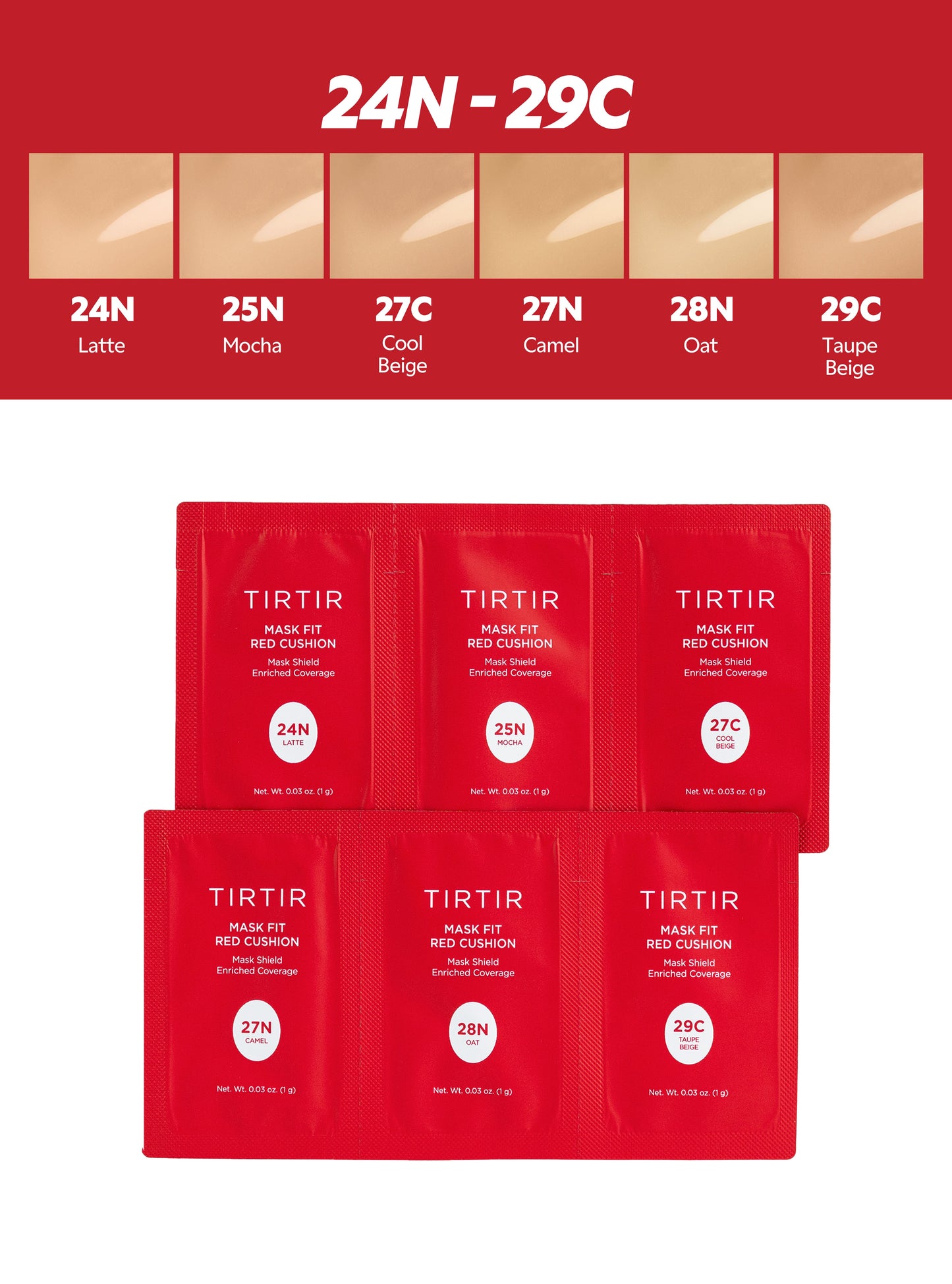 Mask Fit Red Cushion Sachet